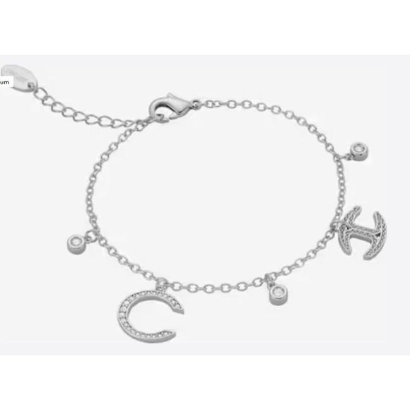 Just Cavalli Carabiner Charm  Bracelet in Silver - Picture 1 of 3